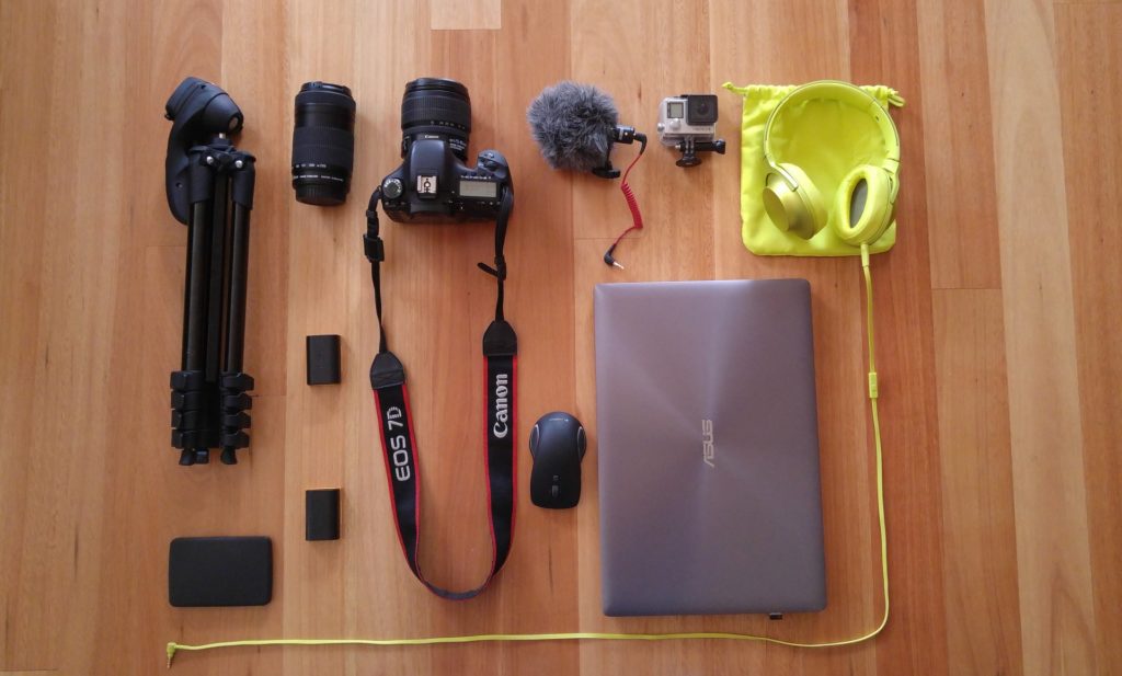 Matériel de tournage vidéo, ordinateur portable Asus